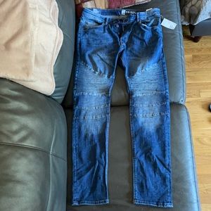 Men’s skinny moto jeans size 34x34